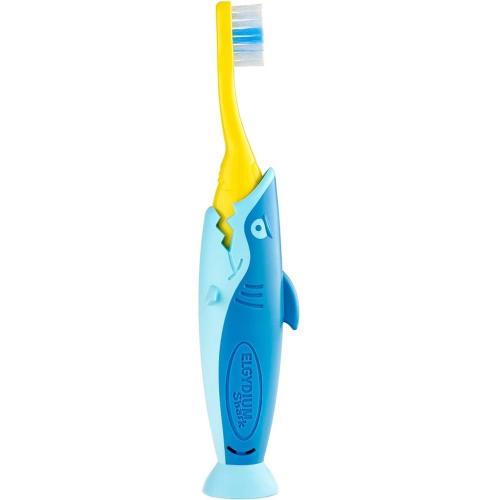 Elgydium Kids Shark Soft Toothbrush Μπλε Μαλακή Οδοντόβουρτσα για Παιδιά 2-6 Years 1 Τεμάχιο